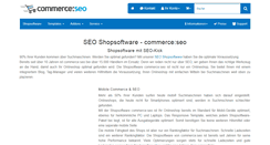 Desktop Screenshot of commerce-seo.de