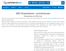 Tablet Screenshot of commerce-seo.de